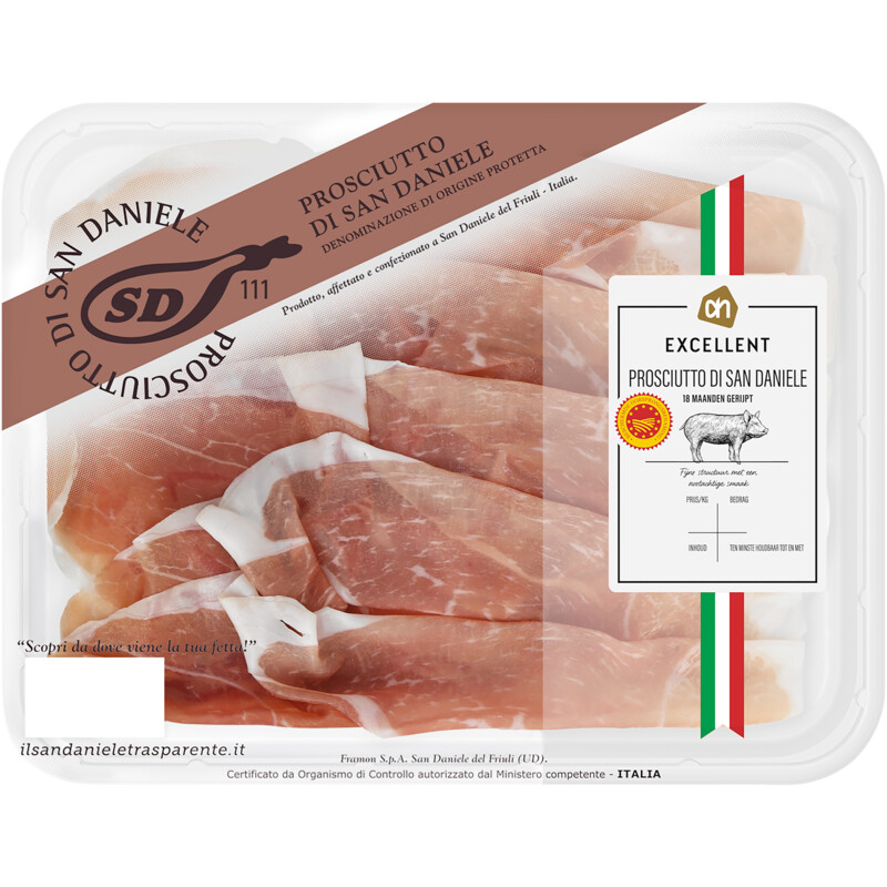Een afbeelding van AH Excellent Prosciutto san daniele