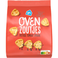 Een afbeelding van AH Ovenzoutjes met pittige tomaat smaak