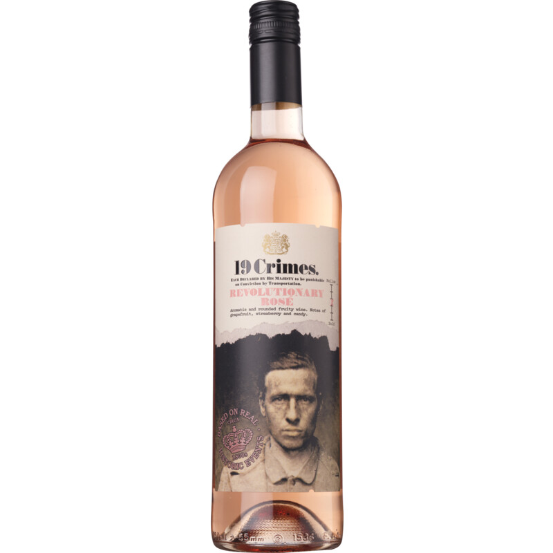 Een afbeelding van 19 Crimes Revolutionary rosé