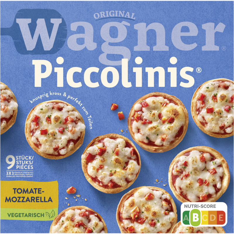 Een afbeelding van Wagner Piccolinis mini pizza tomaat mozzarella