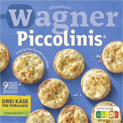 pdp-image-Wagner Piccolinis mini pizza 3 soorten kaas