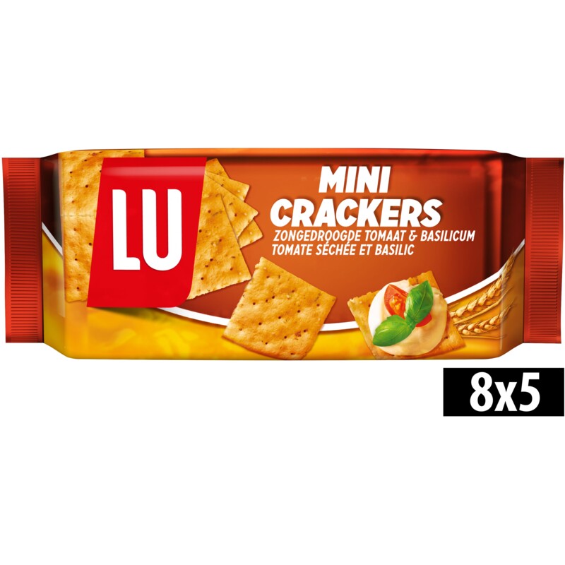 Een afbeelding van LU Mini crackers tomaat & basilicum