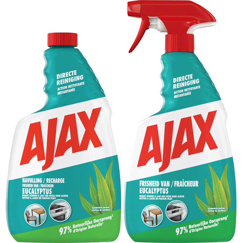 Een afbeelding van Ajax Spray & navulling eucalyptus pakket