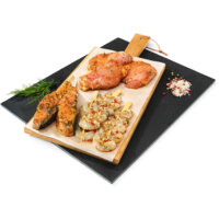 Een afbeelding van AH BBQ kip en visspiezen bundel