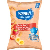 Nestlé Baby snack puffy puffs banaan aardbei 7+