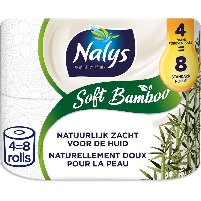 Een afbeelding van Nalys Soft bamboo 4=8 rol