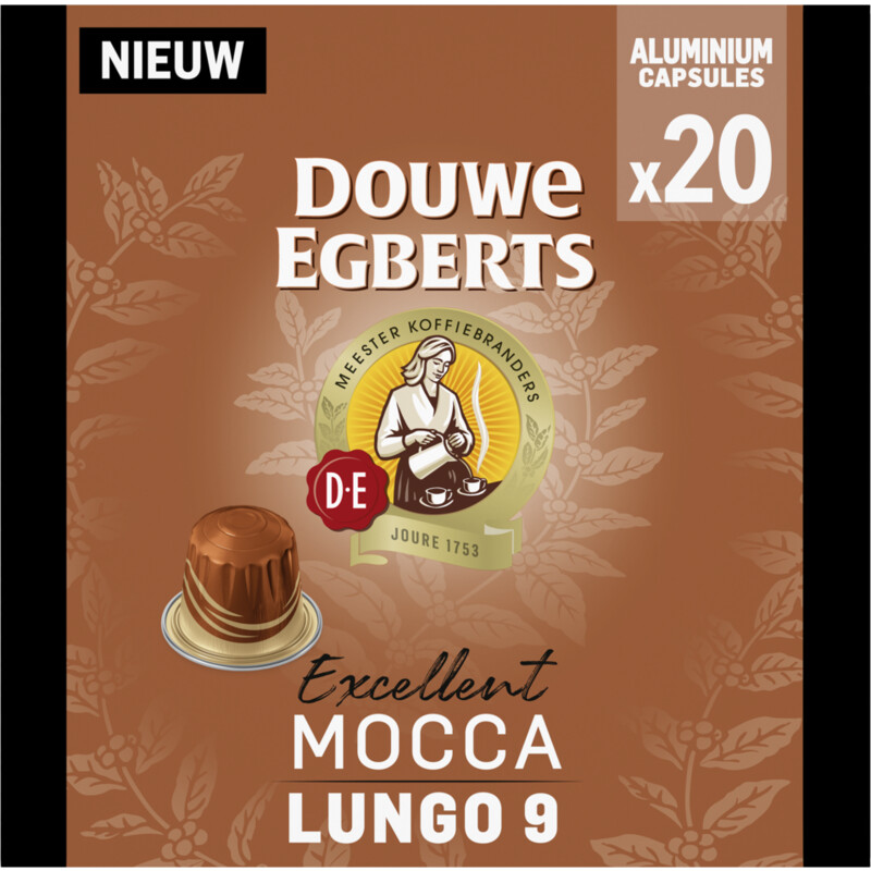 Een afbeelding van Douwe Egberts Excellent mocca capsules