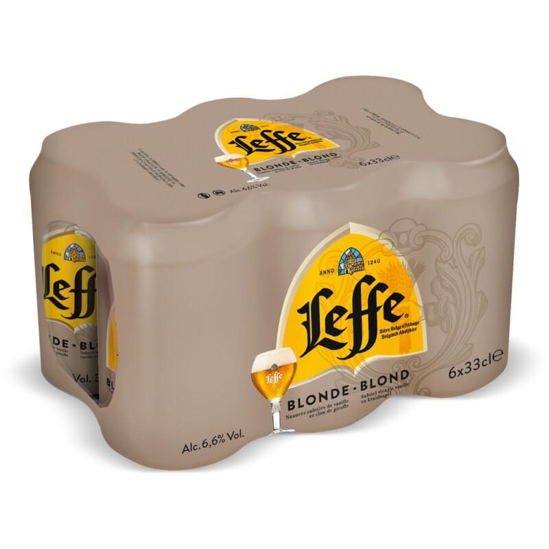 Een afbeelding van Leffe Blond abdijbier 6-pack