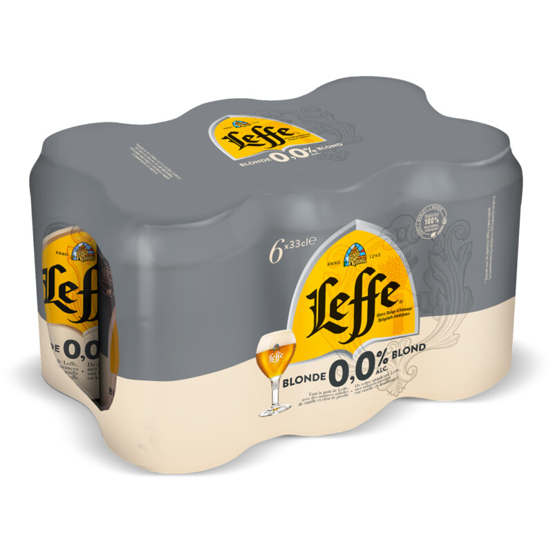 Een afbeelding van Leffe Blond 0.0% abdijbier 6-pack