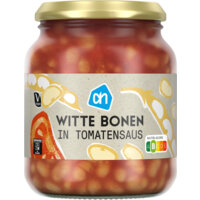 Een afbeelding van AH Witte bonen in tomatensaus