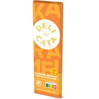 Een afbeelding van Delicata Reep melkchocolade karamel zeezout