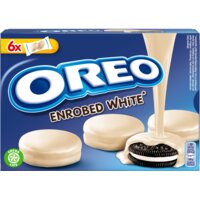 Een afbeelding van Oreo Koekjes omhuld met witte chocoladesmaak