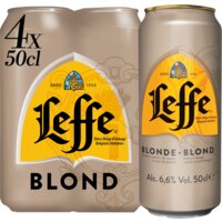 Een afbeelding van Leffe Blond abdijbier 4-pack