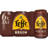 Een afbeelding van Leffe Bruin abdijbier 6-pack