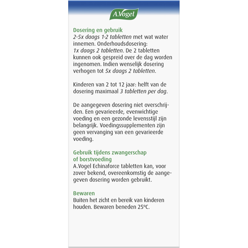 Een afbeelding van A.Vogel Echinaforce weerstand* tabletten