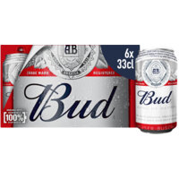 Een afbeelding van Bud Pilsener 6-pack