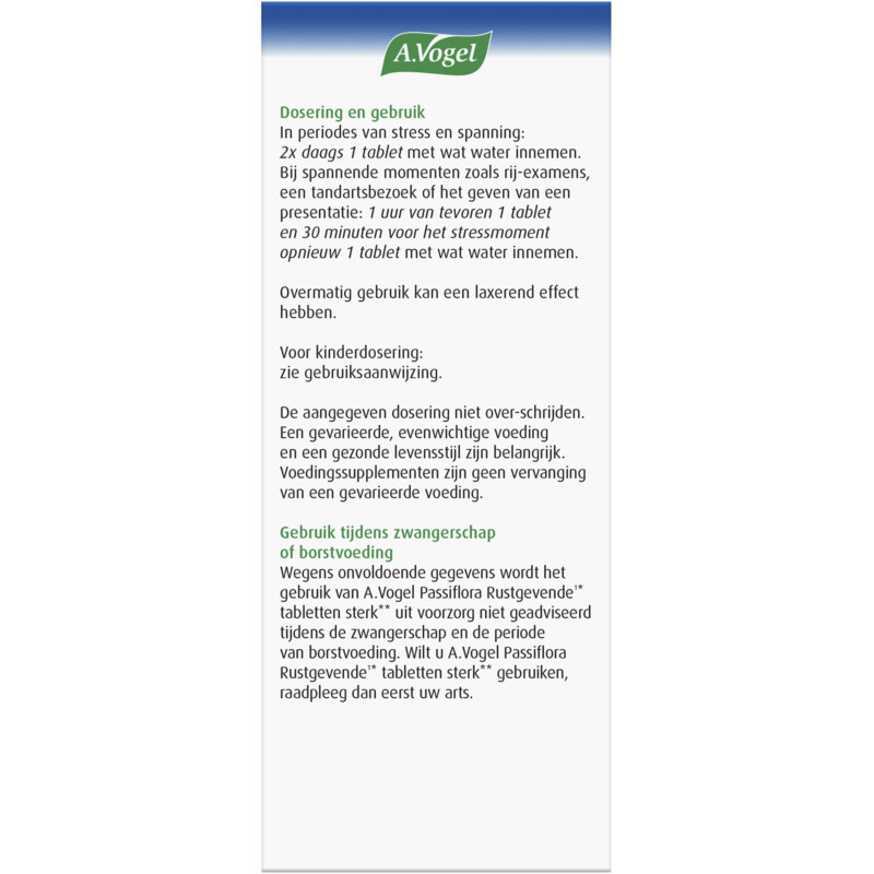 Een afbeelding van A.Vogel Passiflora rustgevende sterk**