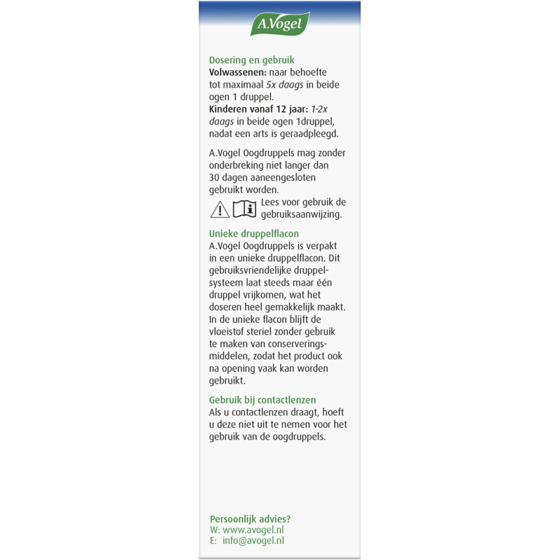 Een afbeelding van A.Vogel Oogdruppels