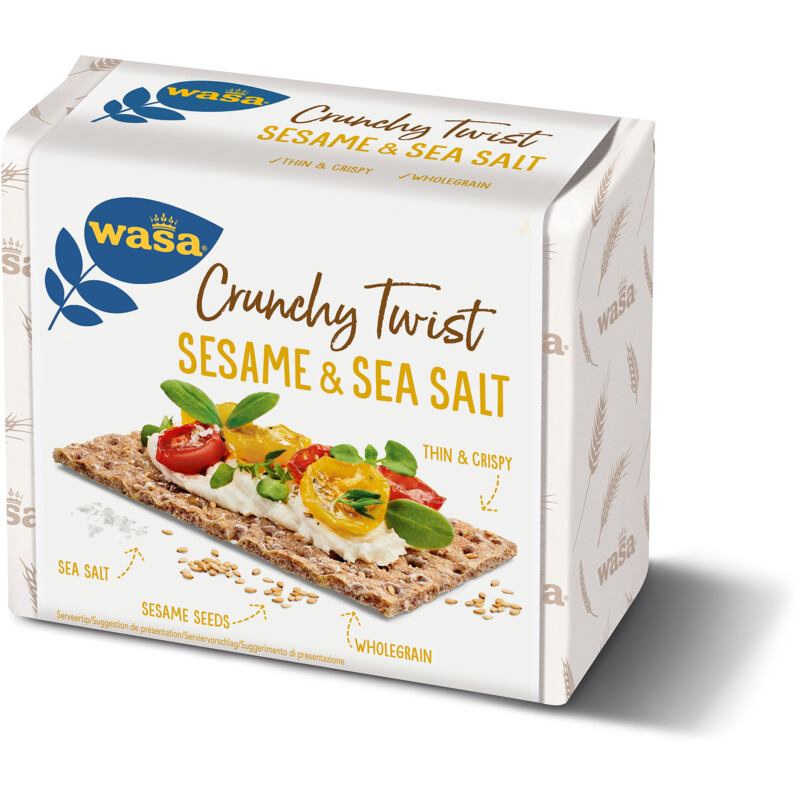 Een afbeelding van Wasa Crunchy twist sesam & sea salt