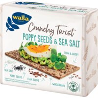 Een afbeelding van Wasa Crunchy twist poppy seeds & sea salt
