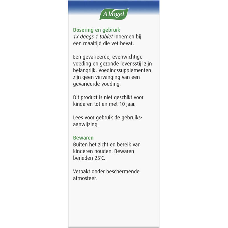 Een afbeelding van A.Vogel Vitamine d3 25 mcg tabletten plantaardig