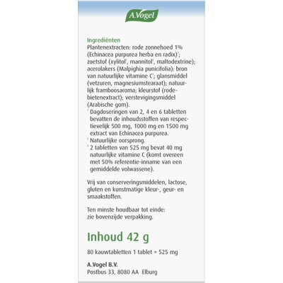 pdp-image-A.Vogel Echinaforce junior + vitamine c kauwtab