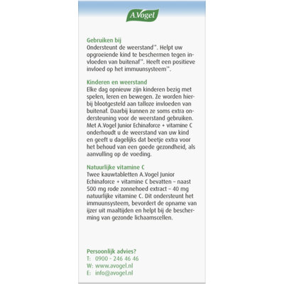 pdp-image-A.Vogel Echinaforce junior + vitamine c kauwtab
