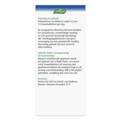 pdp-image-A.Vogel Focus en concentratie kauwtabletten
