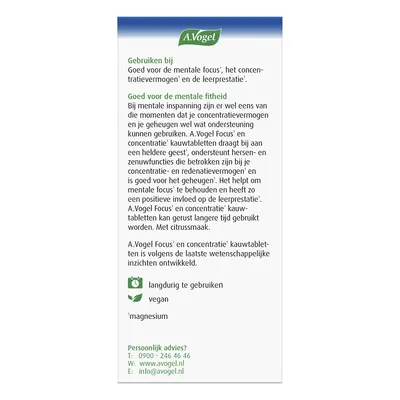 pdp-image-A.Vogel Focus en concentratie kauwtabletten