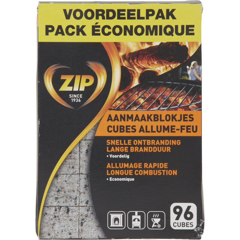 Een afbeelding van Zip Aanmaakblokjes voordeelpak bel