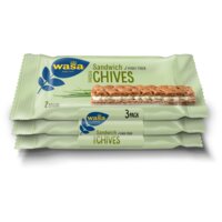 Een afbeelding van Wasa Sandwich roomkaas bieslook 3-pack