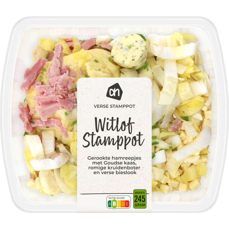 Een afbeelding van AH Verse stamppot witlof ham kaas