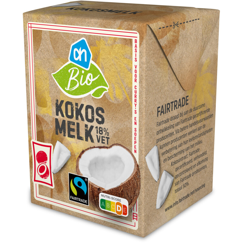 Een afbeelding van AH Biologisch Kokosmelk