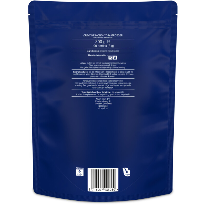 Een afbeelding van AH Creatine poeder