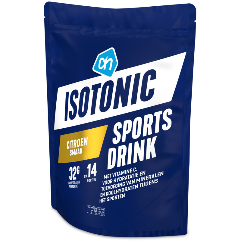 Een afbeelding van AH Isotonic sports drink citroen smaak