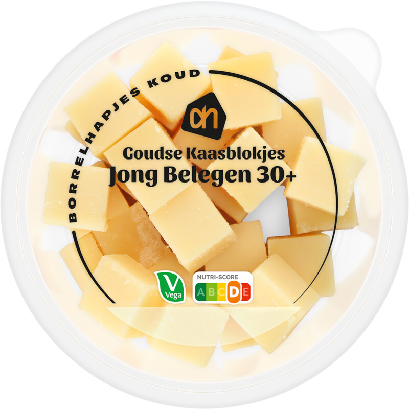 Een afbeelding van AH Kaasblokje jong belegen 30+