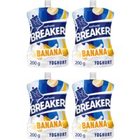 Een afbeelding van Melkunie Breaker Banaan yoghurt 4-pack