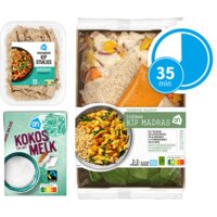 Een afbeelding van AH Vega Gesneden Indiase Madras Verspakket