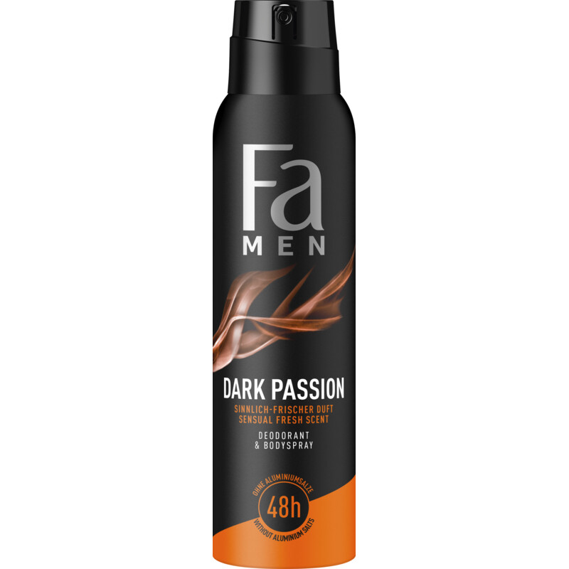 Een afbeelding van Fa Men dark passion deodorant spray