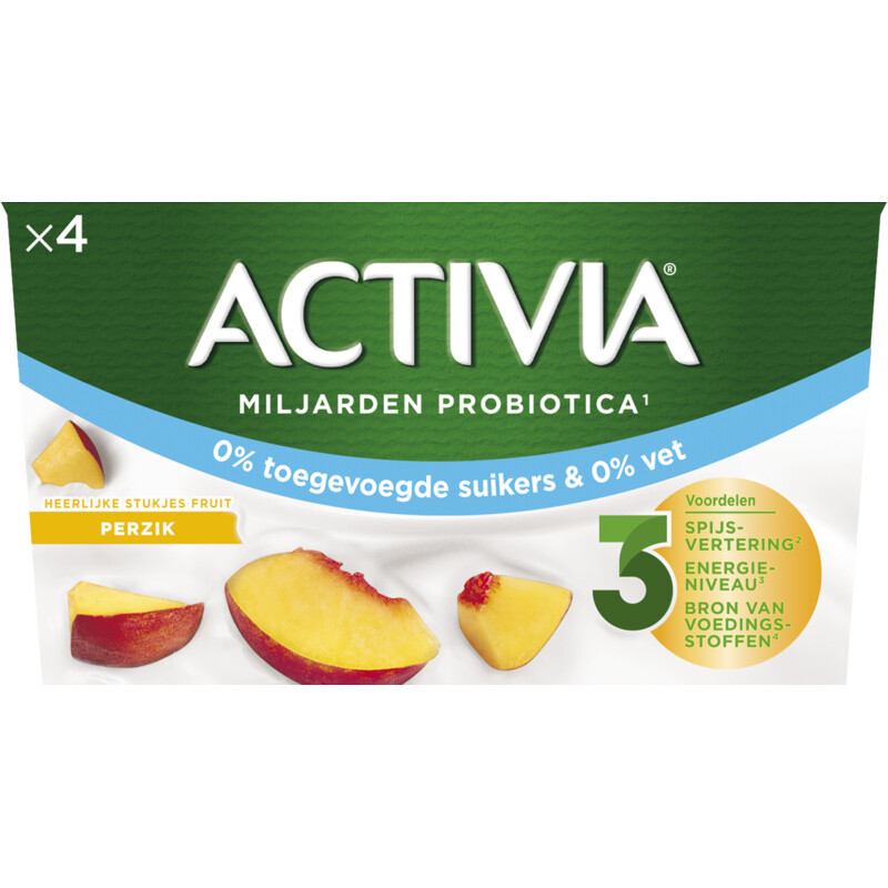 Een afbeelding van Activia Yoghurt perzik 0%