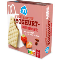 Een afbeelding van AH Fruitbiscuit yoghurt aardbeismaak