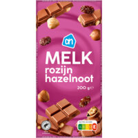 Een afbeelding van AH Reep melk hazelnoot rozijn
