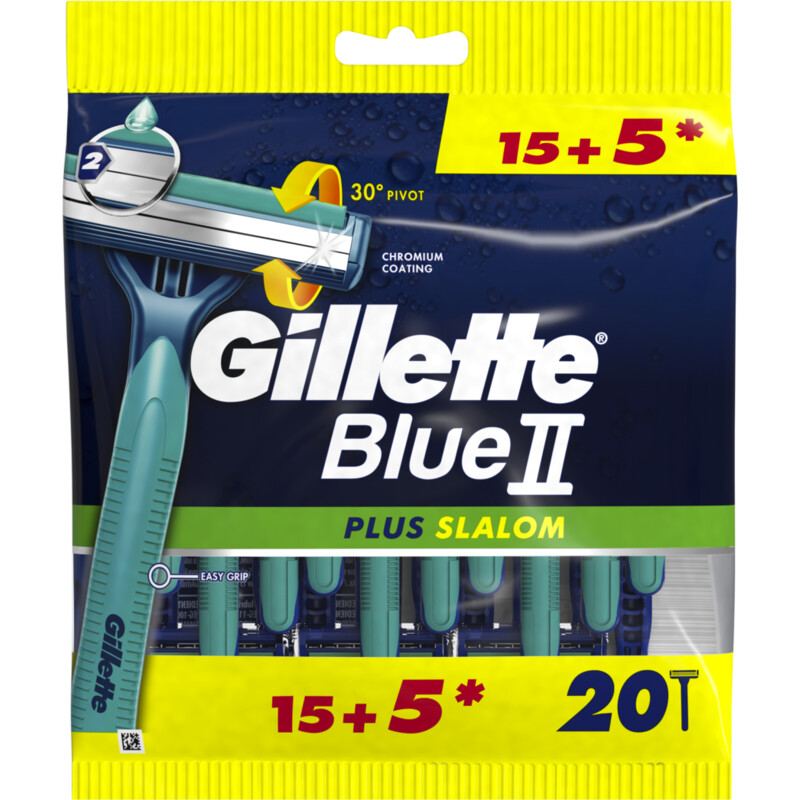 Een afbeelding van Gillette Blue II plus slalom scheermesjes