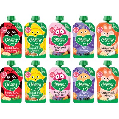 pdp-image-Olvarit Knijpfruit 12+ mnd variatiemenu 10-pack