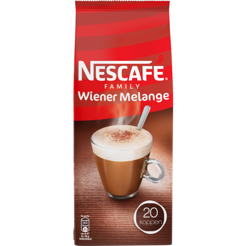 Een afbeelding van Nescafé Wiener melange family oploskoffie