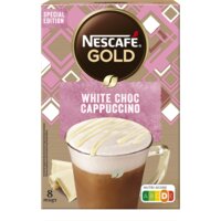 Een afbeelding van Nescafé White choco cappuccino oploskoffie