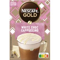 Een afbeelding van Nescafé White choco cappuccino oploskoffie