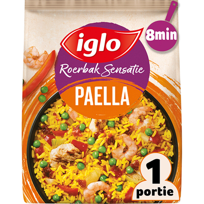 Een afbeelding van Iglo Roerbak sensatie paella