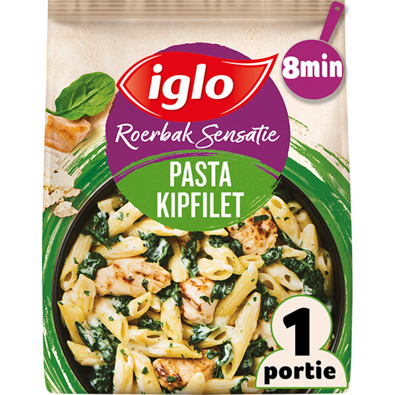 Een afbeelding van Iglo Roerbak sensatie pasta kipfilet