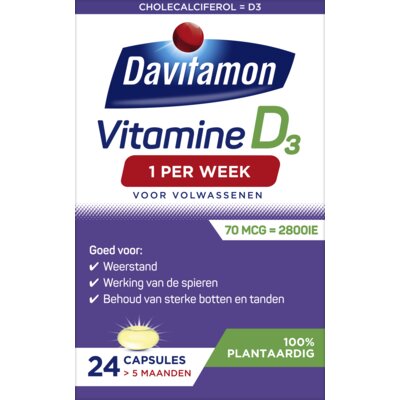pdp-image-Davitamon Vitamin D1 volwassenen 100% plantaardig